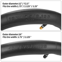 RUTU inner tubes 12x1.75-2.25 provide versatile size options for various stroller models.