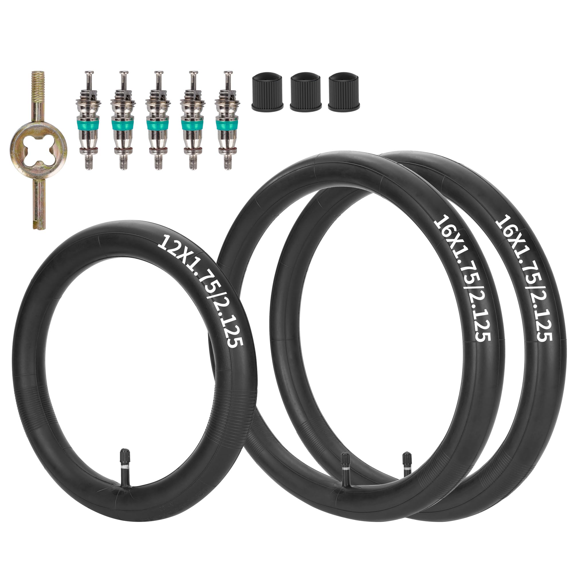 RUTU inner tubes 16x1.75-2.125 fit strollers, offering broad BOB compatibility for smoother rides.