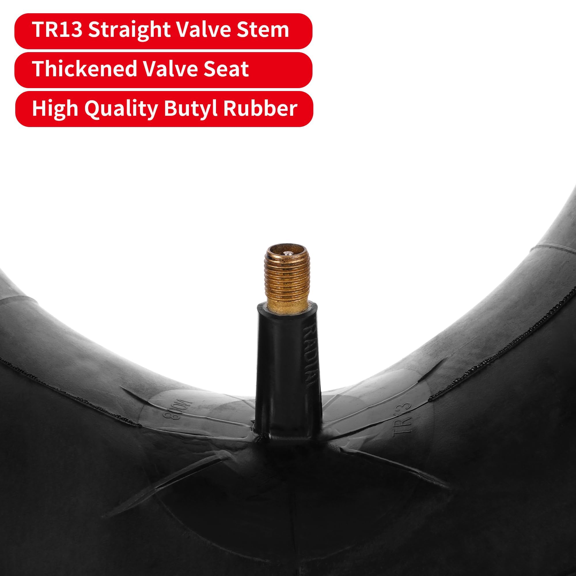 RUTU tire tube set with valve caps keeps air secure and reduces leaks during jogs.