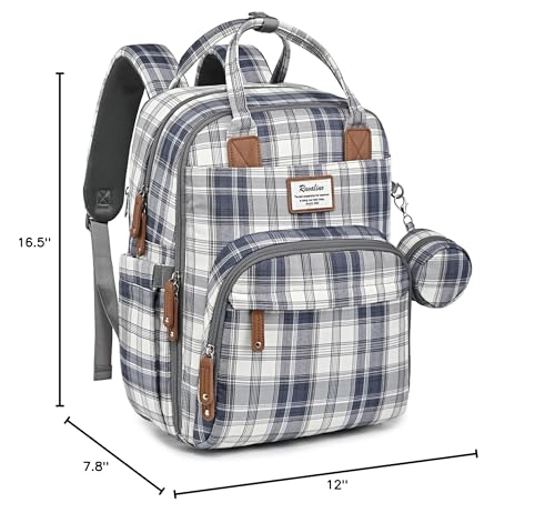 RUVALINO diaper bag backpack durable waterproof fabric withstands daily use