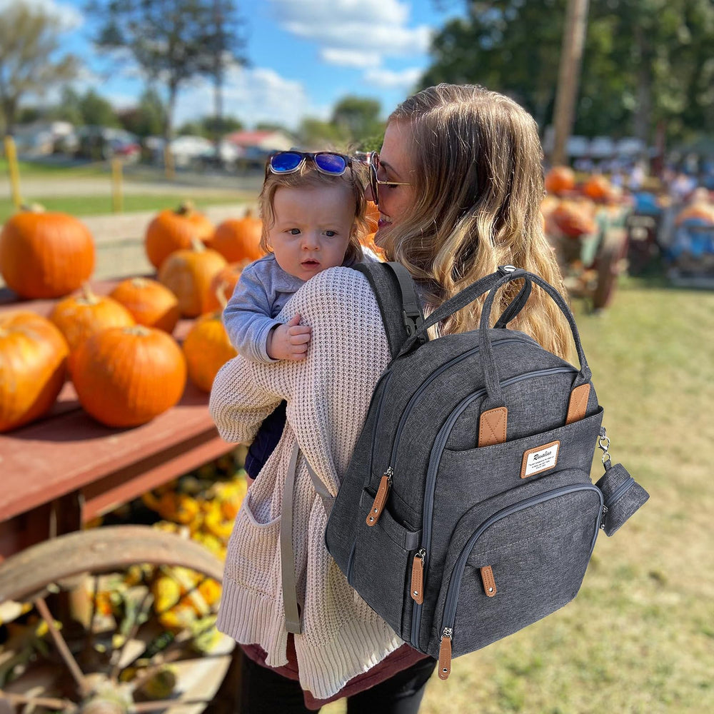 RUVALINO Diaper Bag Backpack ergonomic straps ease shoulder fatigue on long days