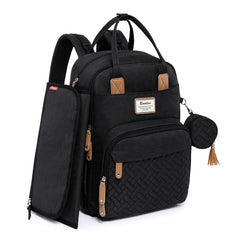 RUVALINO diaper bag backpack foldable changing mat for on-the-go changes