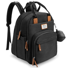 RUVALINO diaper bag backpack open wide for quick essentials access during trips