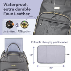 RUVALINO diaper bag backpack pacifier case keeps small items organized