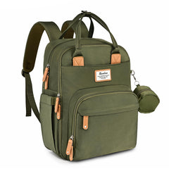 RUVALINO diaper bag backpack wide-opening for quick access to baby essentials on the go.