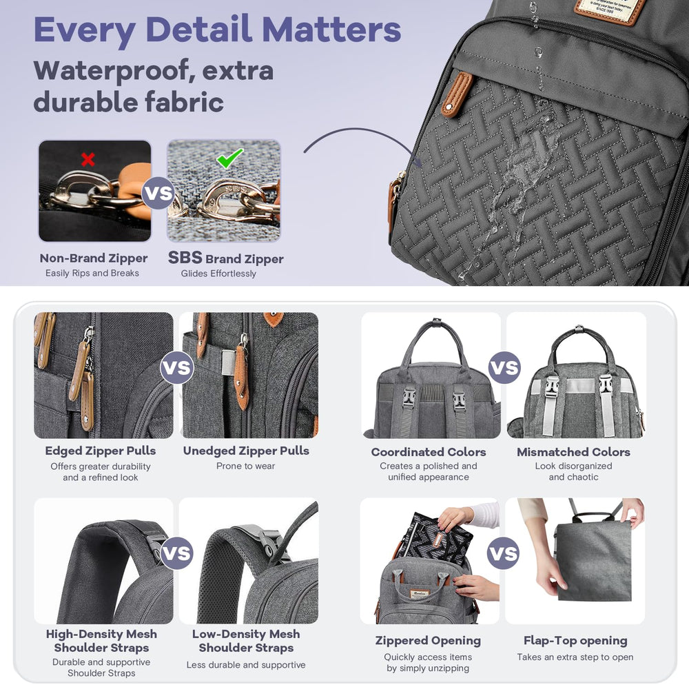 RUVALINO detachable pacifier holder keeps essentials organized.