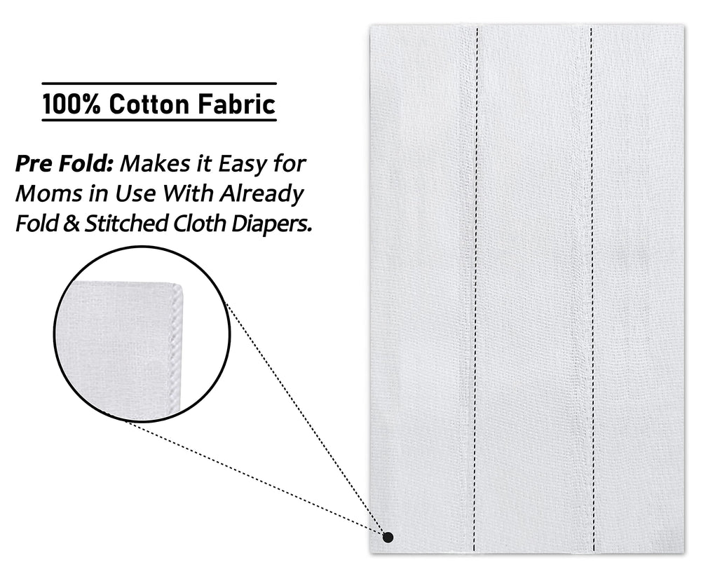 RUVANTI multi-use cloth showing diaper liner and burp cloth versatility