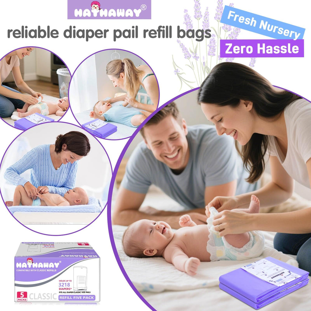 RUZAKO lavender odor-locking refill keeps nursery smelling fresh