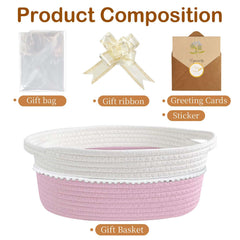 RVEAFA gift basket ribbon and card add a charming finishing touch for gifts