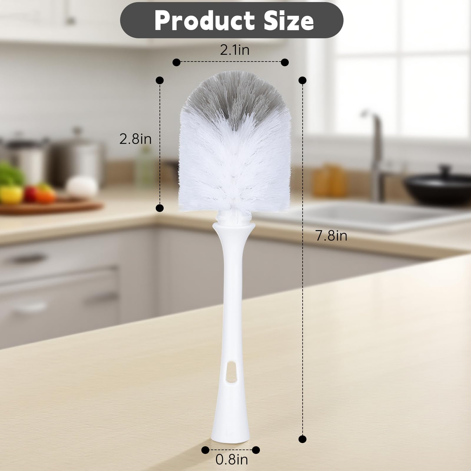 RXZHZYM durable replacement head withstands daily kitchen cleaning without losing shape