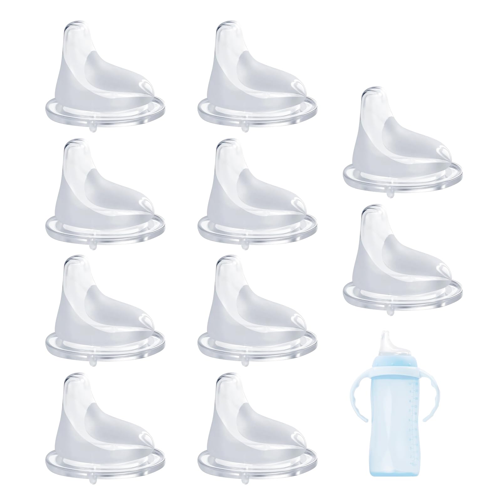 RXZHZYM silicone spout for NUK Active aids a seamless bottle-to-cup transition.