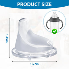 RXZHZYM silicone spout for NUK Learner Cup keeps spills contained during meals.