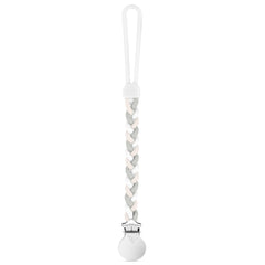 Ryan & Rose Cutie Clip Braiden silicone sandbox shows a secure pacifier clip for on-the-go use.