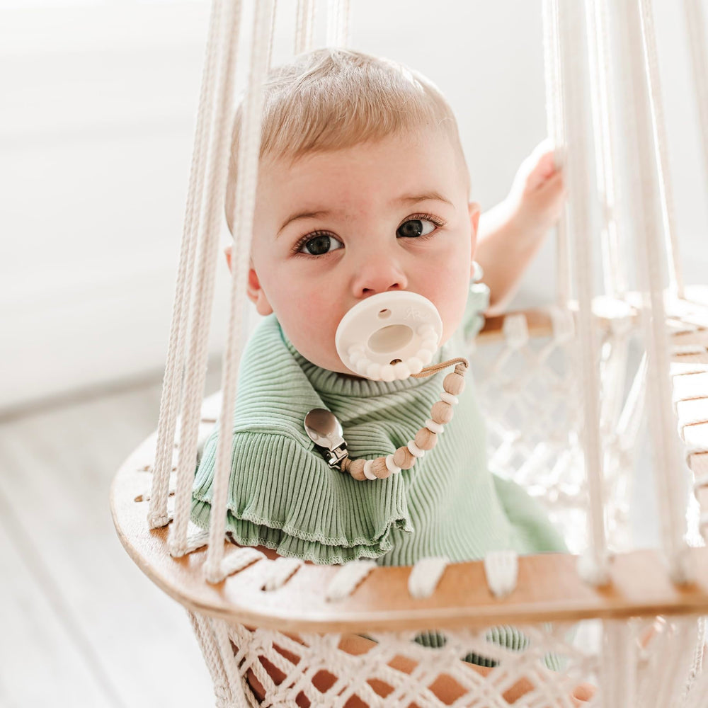 Ryan & Rose Cutie PAT design details highlight soothing shapes and soft textures for baby's early days.