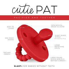Ryan & Rose Cutie PAT Slant Red side view highlighting shield with breathing holes for safety