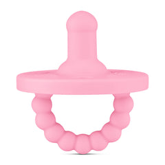Ryan & Rose Cutie PAT pacifier closeup with soft silicone for gentle gum comfort.