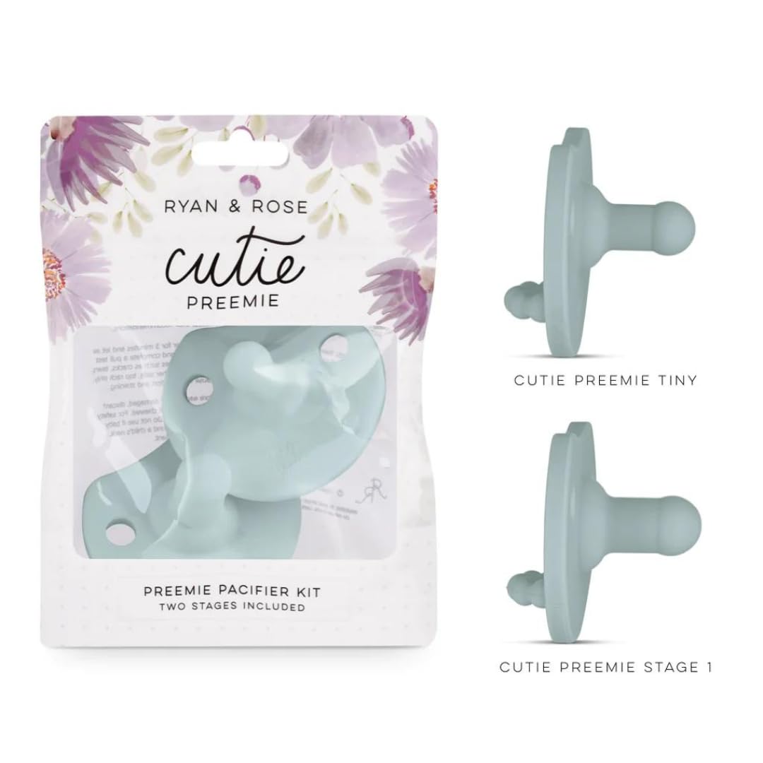 Ryan & Rose Cutie PAT teether hideaway binky shown for on-the-go soothing and easy storage