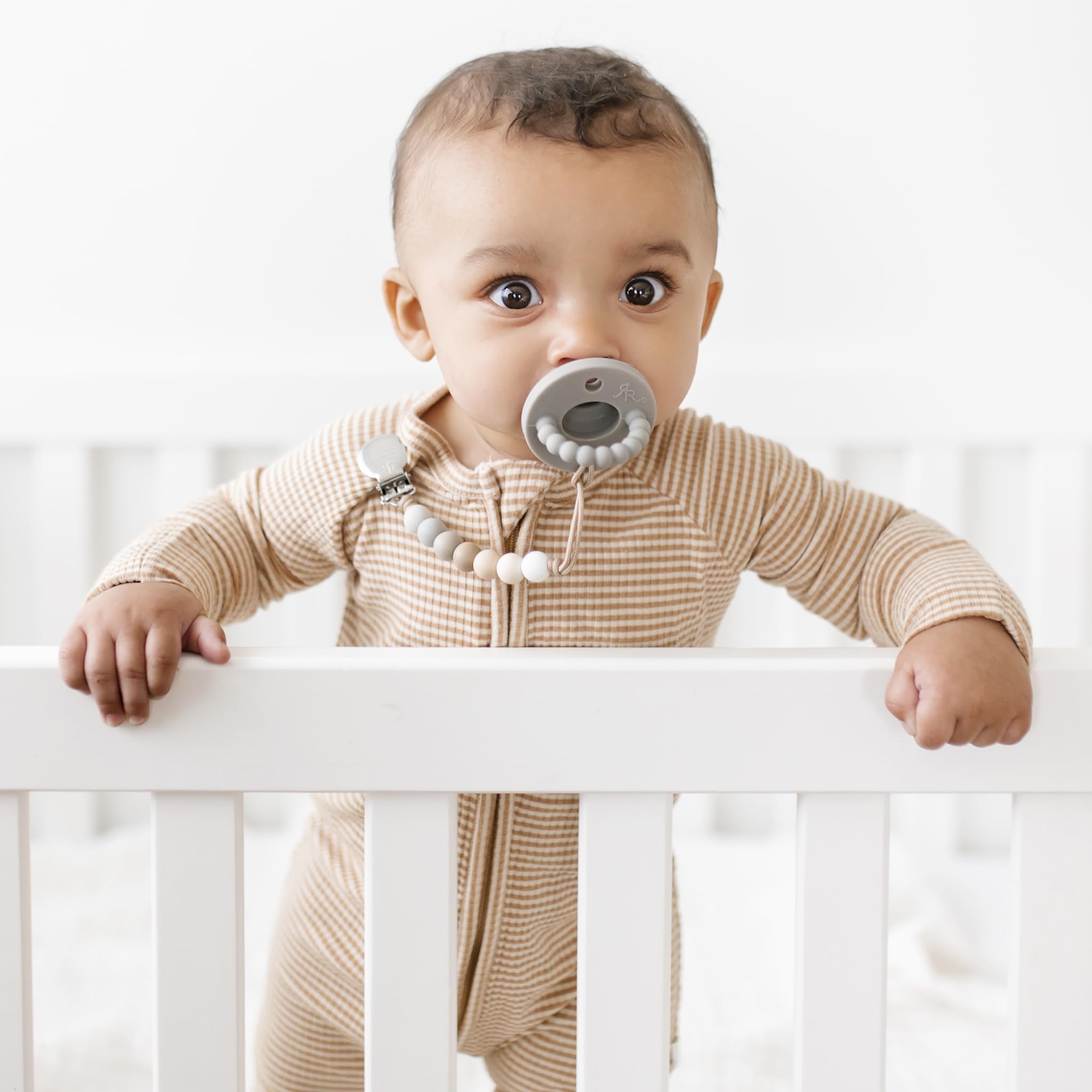 Lead-free stainless steel clip highlights safe, reliable baby care from USA made Georgia.