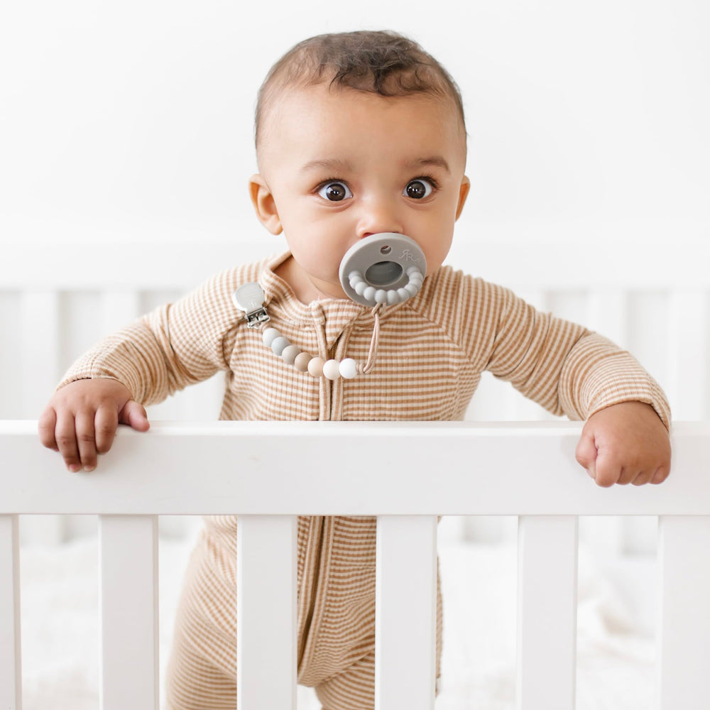 Lead-free stainless steel clip highlights safe, reliable baby care from USA made Georgia.