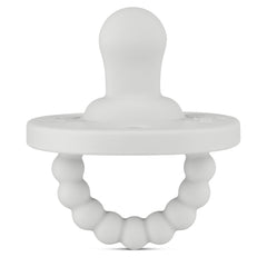 Ryan & Rose Cutie PAT Flat Gray packaging highlights safe silicone soothing for babies.