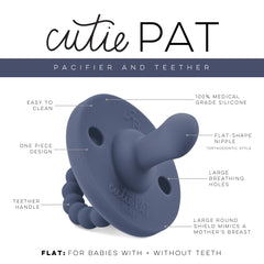 Ryan & Rose Cutie PAT hideaway binky for quick, on-the-go storage and use
