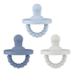 Ryan & Rose Cutie PAT pacifier and teether with massaging ring eases teething days