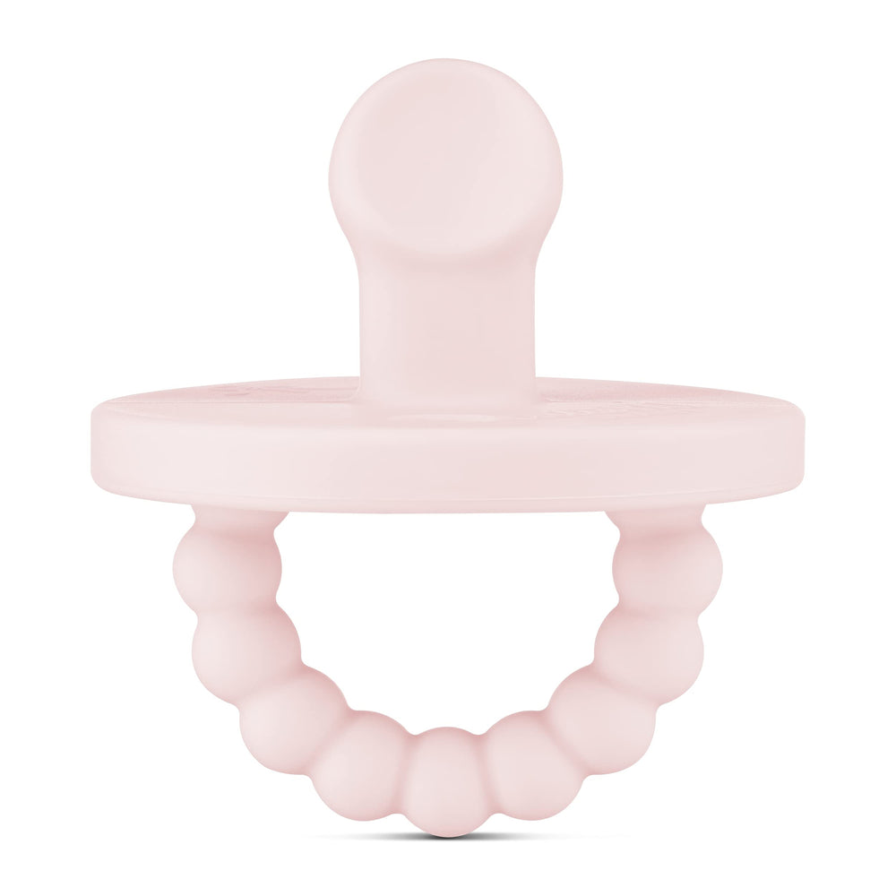 Ryan & Rose Cutie PAT Slant Pacifier Pink with a soothing slant nipple for calmer feedings.