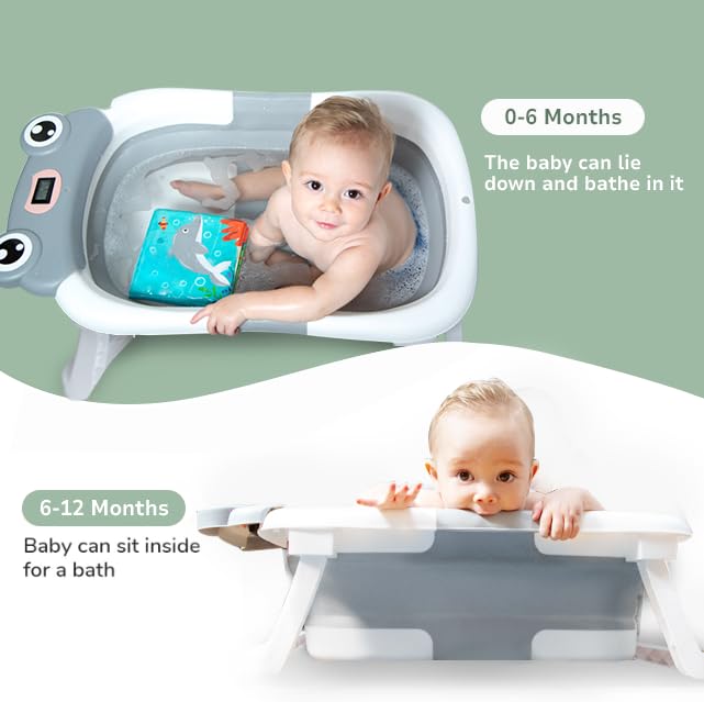 Rylor baby bathtub in use, cozy bath time for newborns.