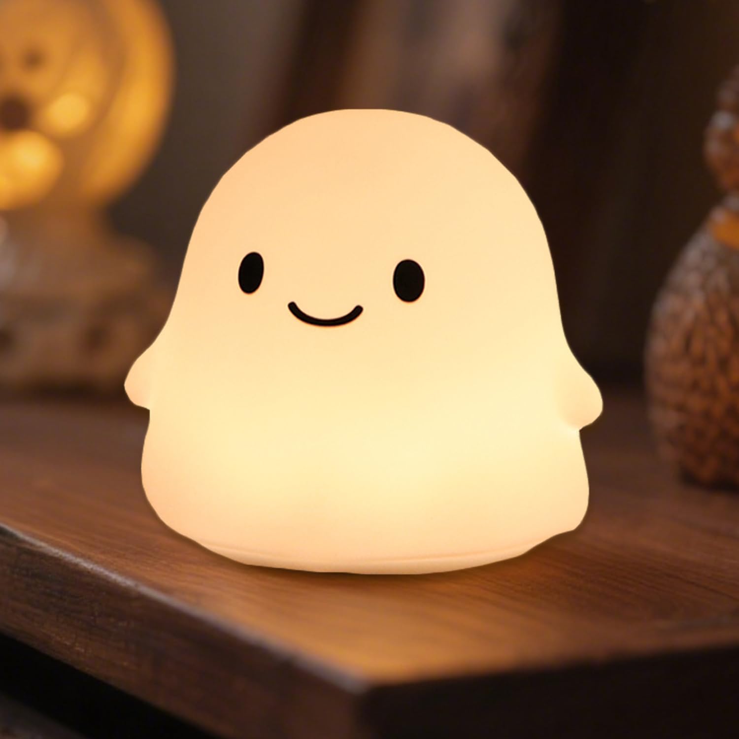 Rytinazzz Halloween Ghost Night Light casts a gentle bedtime glow for kids