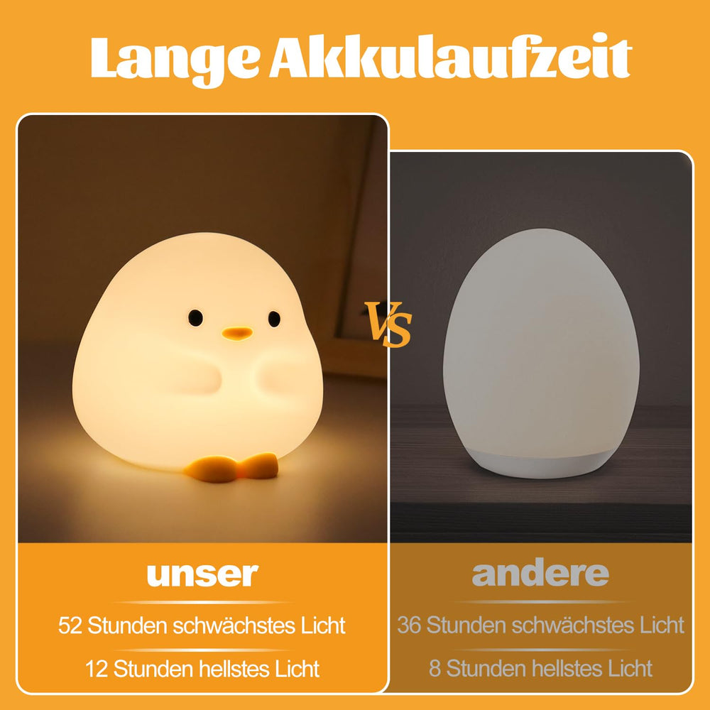 Rytinazzz Dudu Duck Night Light is fully rechargeable and cordless for travel.