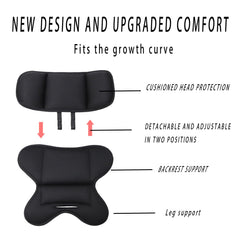RYXCGXJ infant insert supports Chicco Keyfit for secure, adjustable fit.