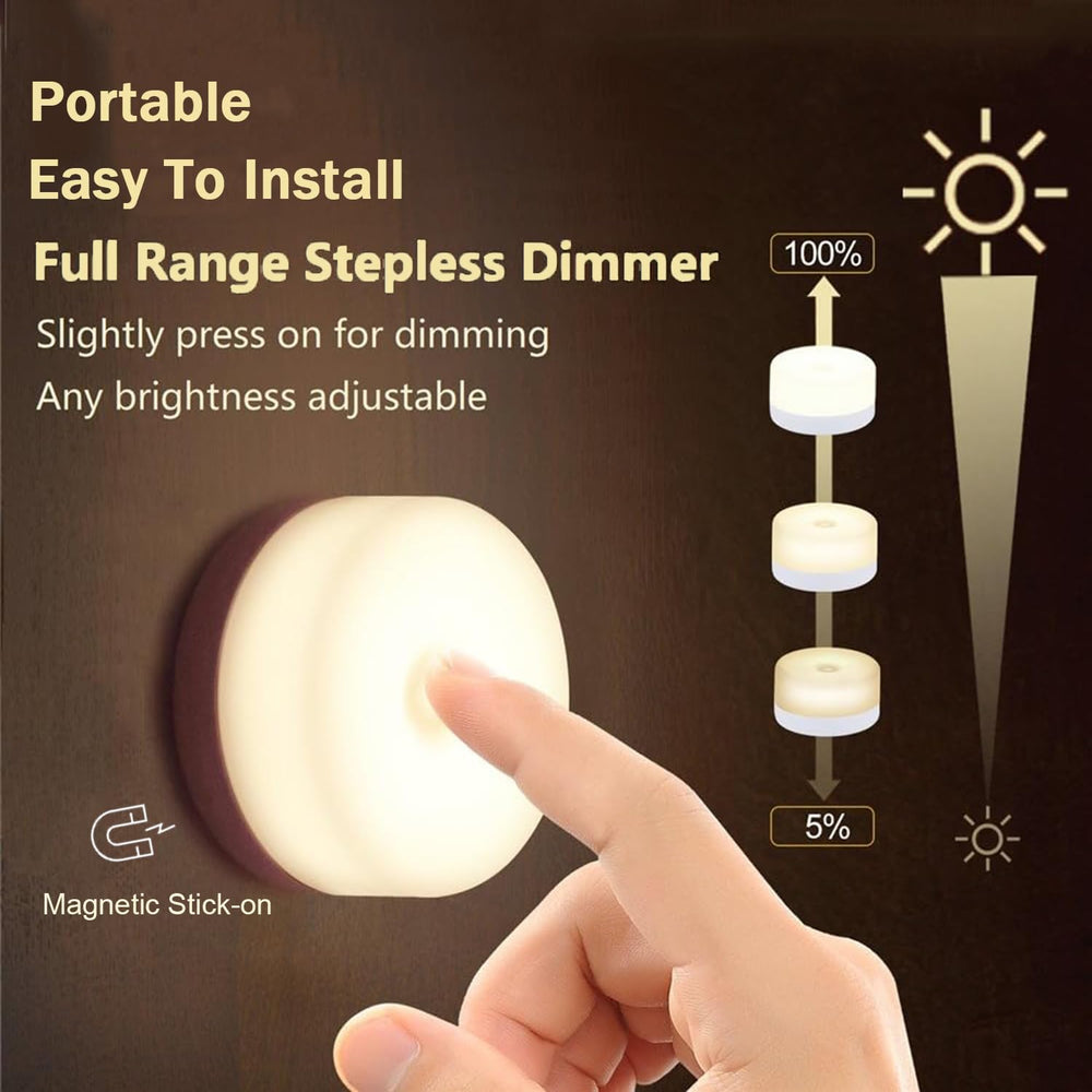 S SELDORAUK magnetic night light attaches to metal surfaces for hands-free use
