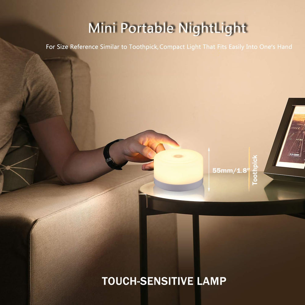 S SELDORAUK portable cordless night light, ideal for travel or camping