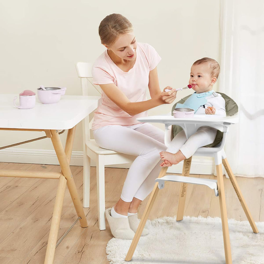 SA Accessories cushion soft-padding enhances baby seating during meals.