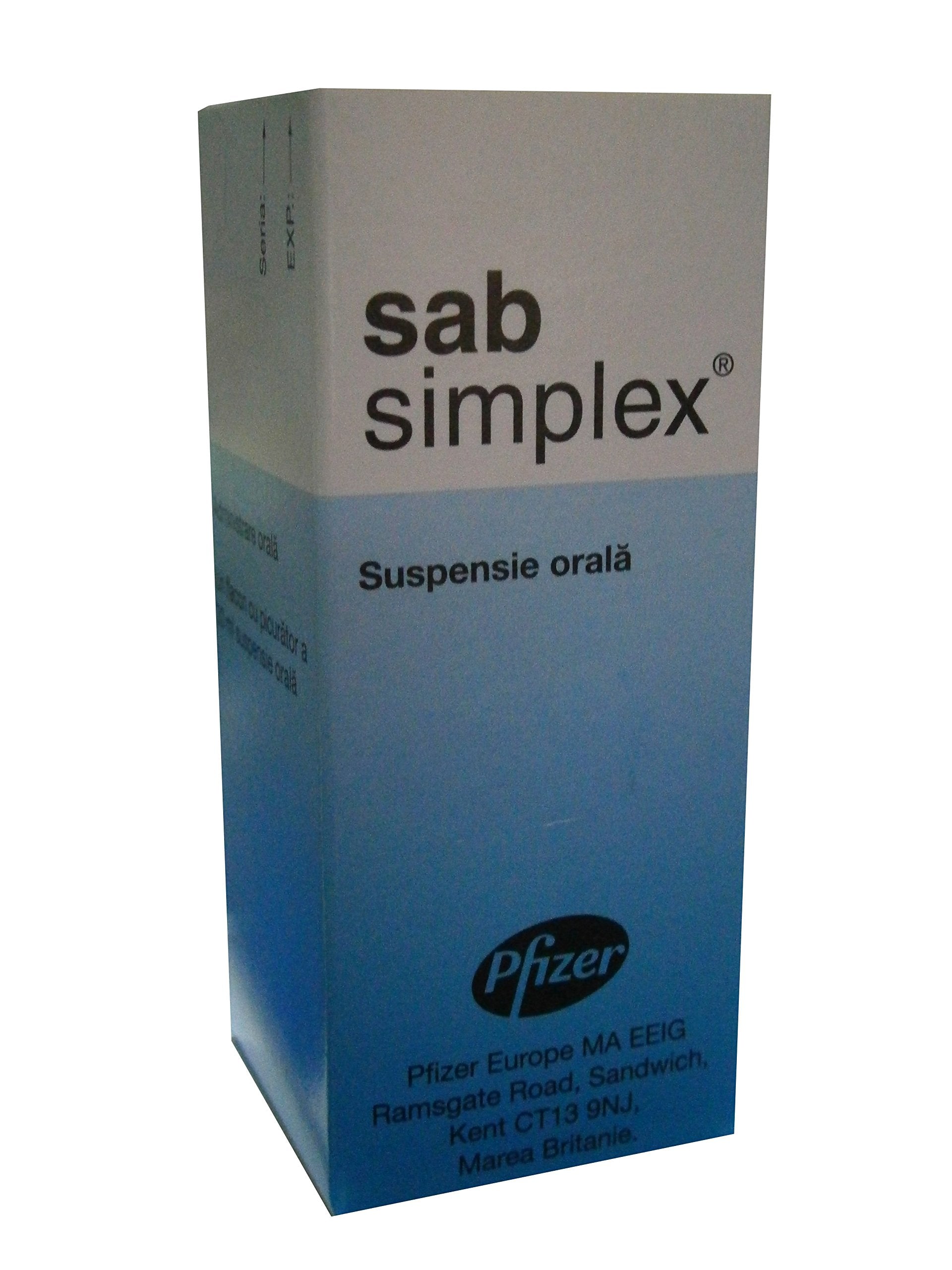 Sab Simplex drops bottle pour for easy dosing and potential relief from baby fussiness.