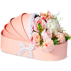 Sabary pink baby shower cradle box as elegant centerpiece for bouquets