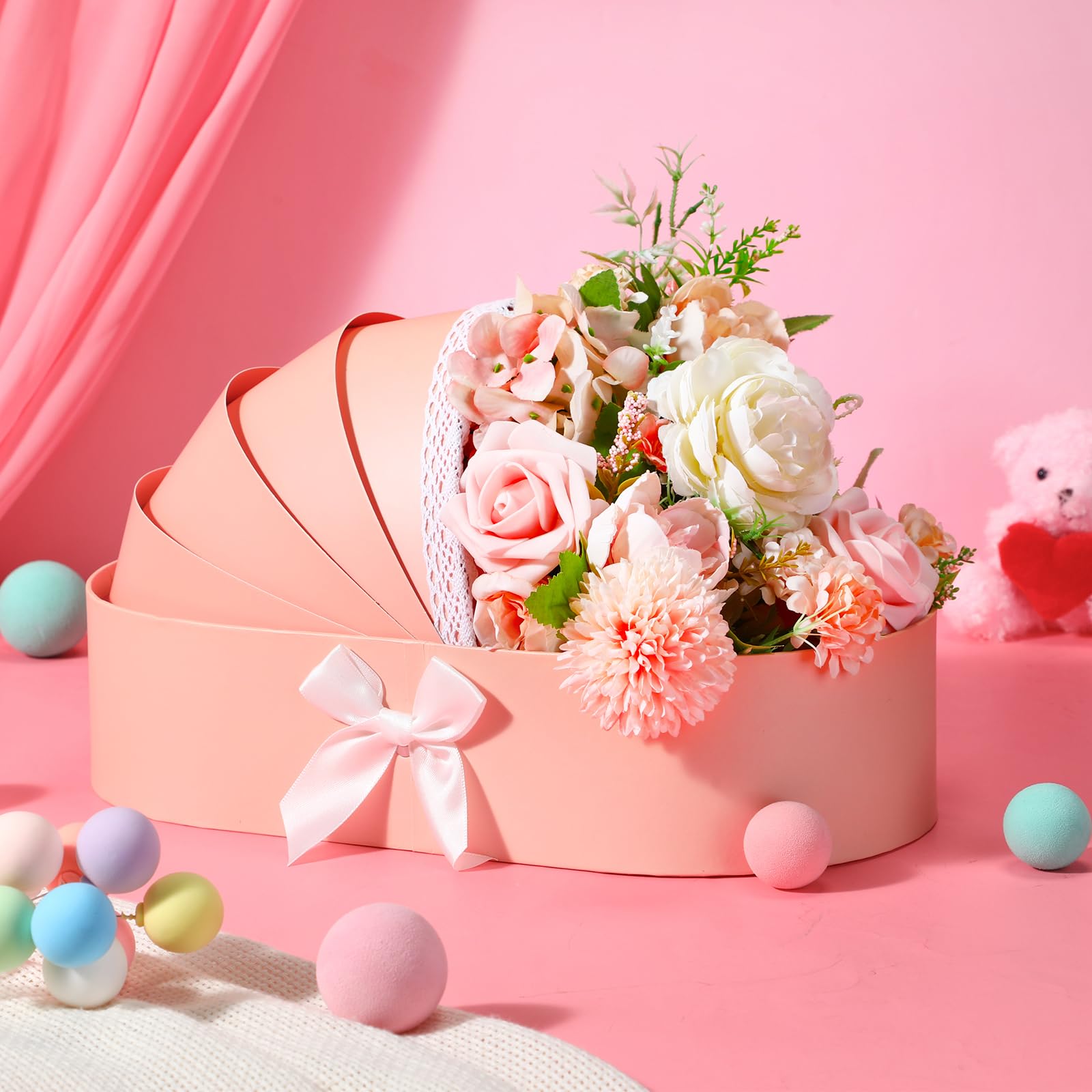 Sabary flower basket gift box open top showcases floral arrangement ideas
