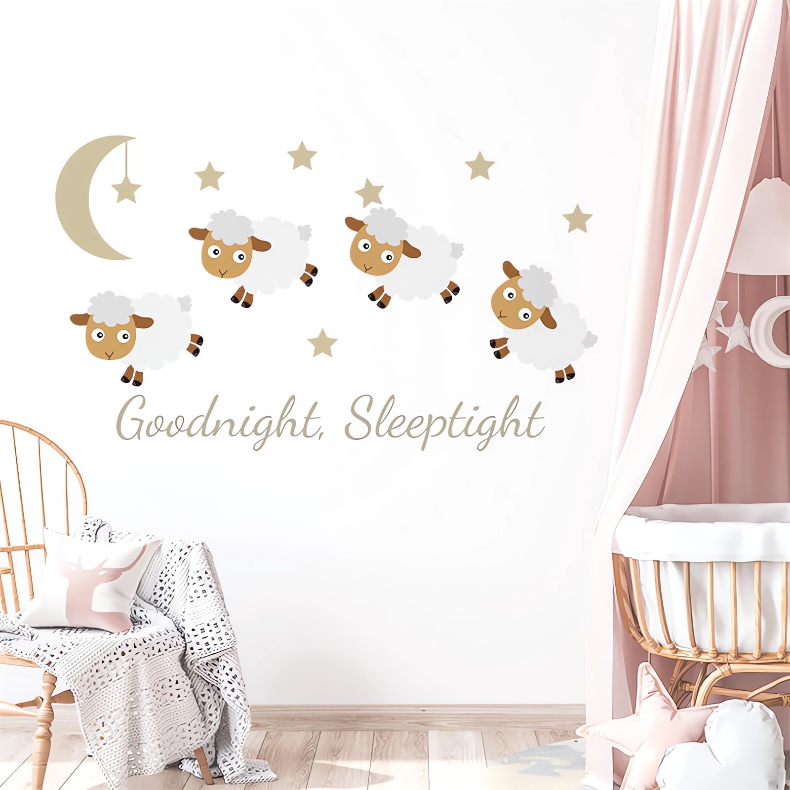 sacinora baby room decor wall stickers fast to apply for a cozy kids space.