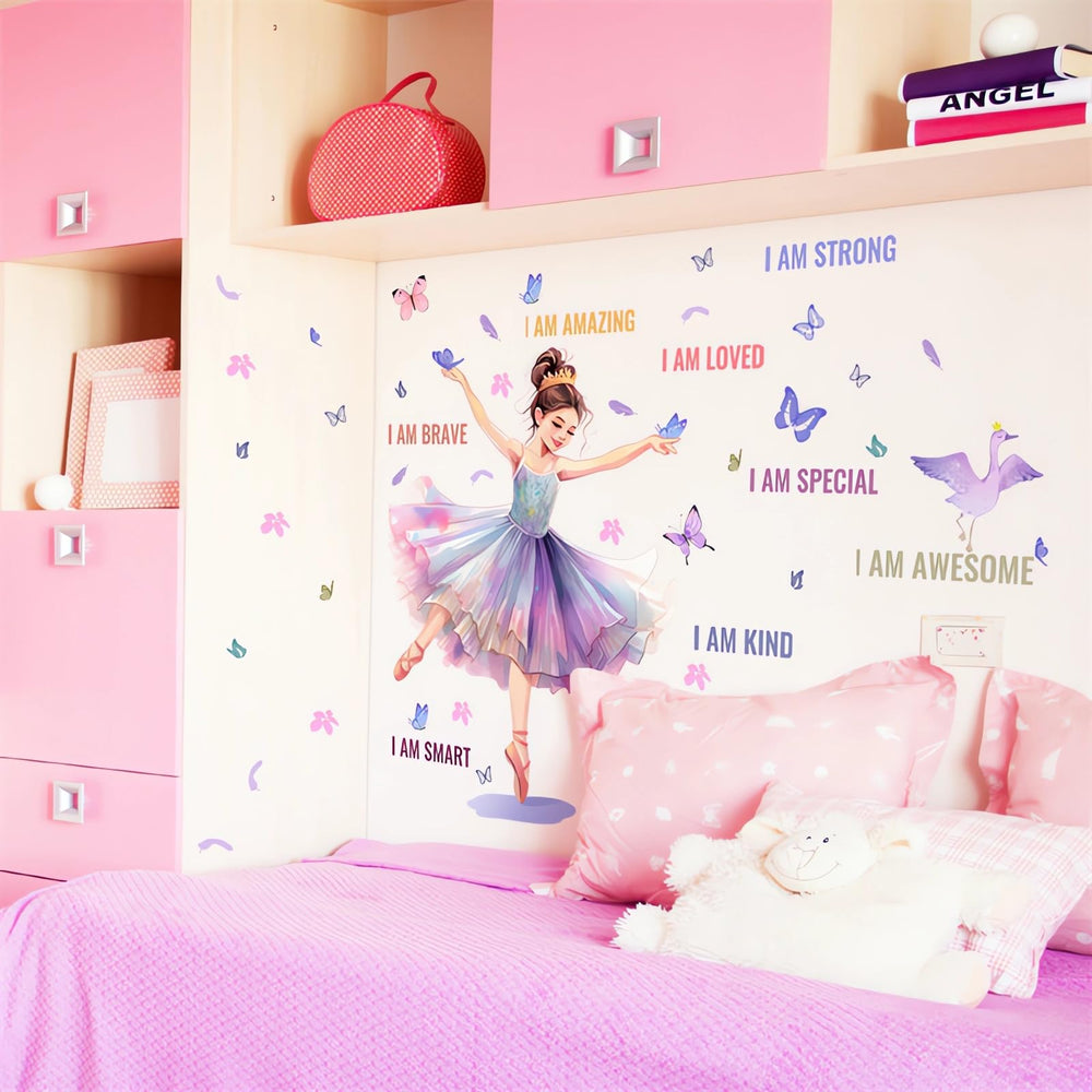 sacinora ballet quote decal ideal for girls' nursery or playroom