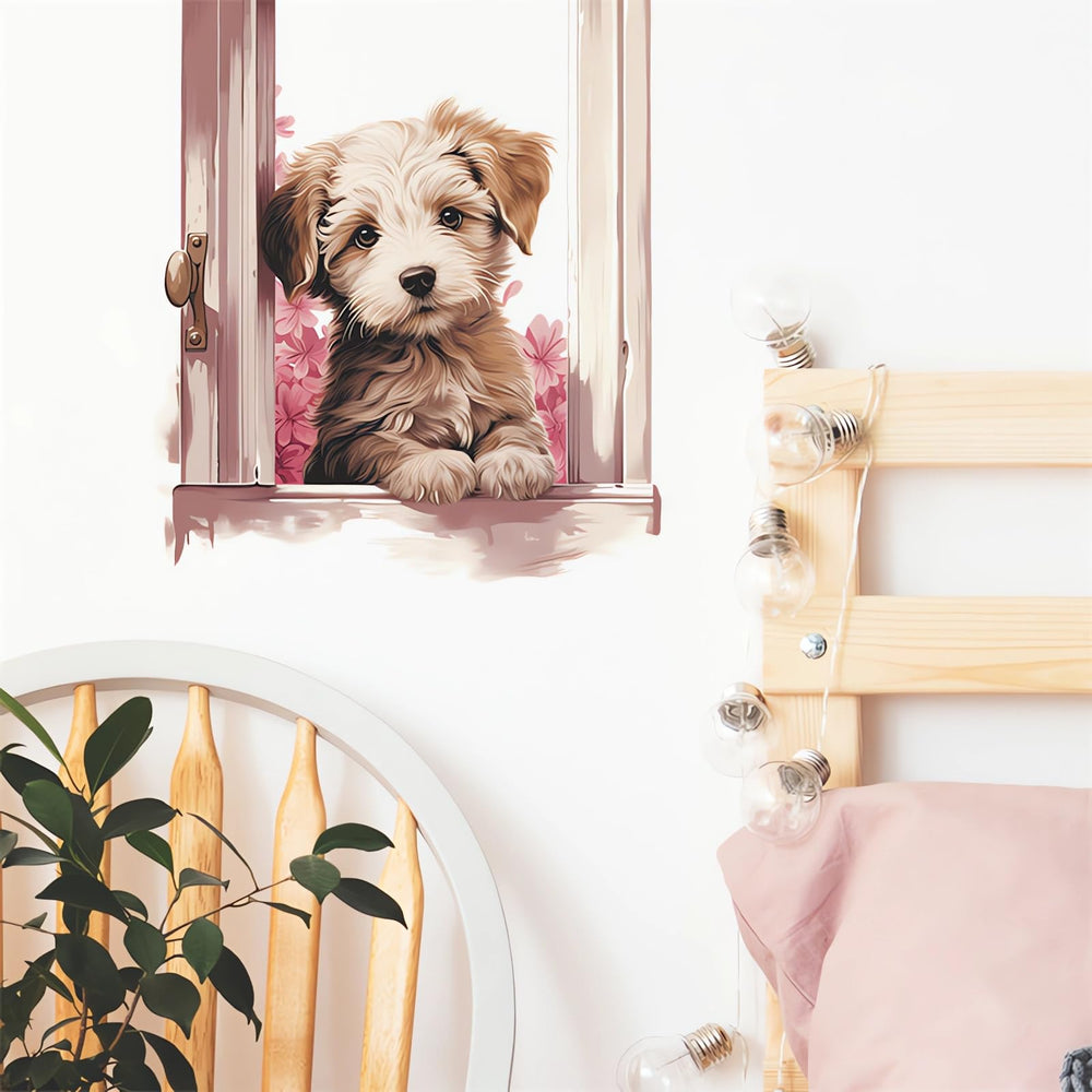Sacinora living room and bedroom door sticker sparks whimsy without mess.