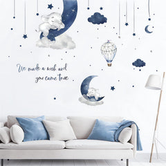 Sacinora Moon Star Cloud decal adds playful atmosphere to kid rooms