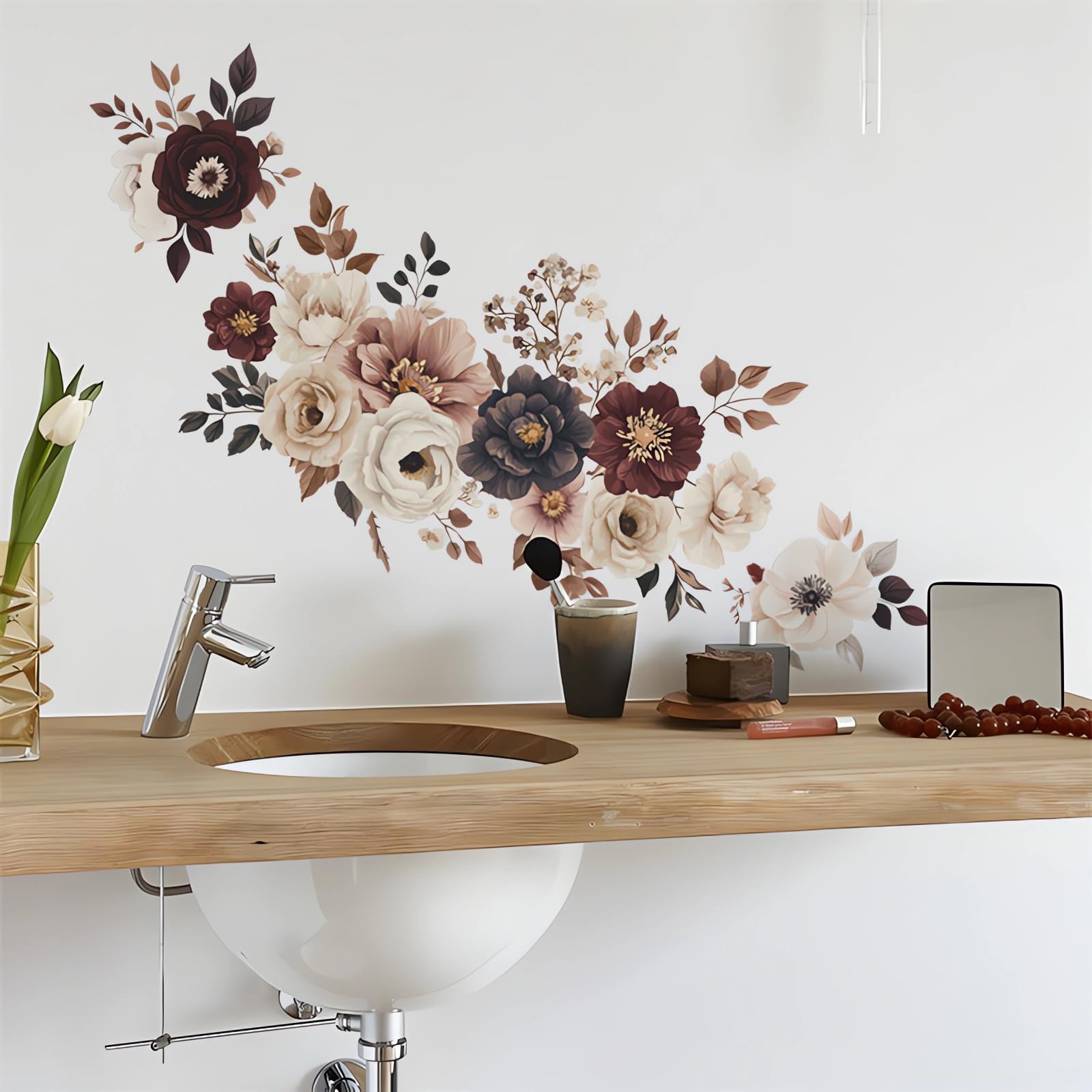 sacinora eco-friendly semi-gloss vinyl wall sticker durable and easy to clean surfaces.