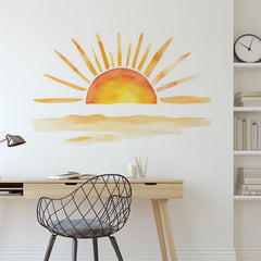 Sacinora sunset wall sticker removable vinyl for easy, damage-free updates