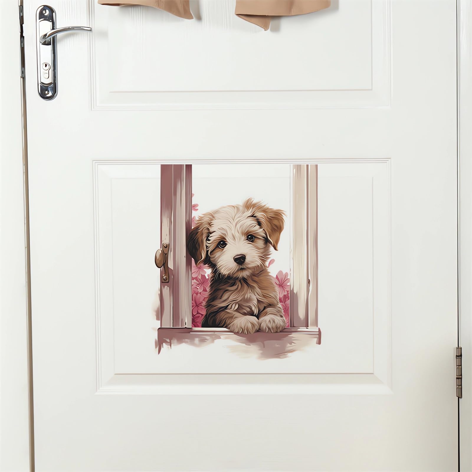 Sacinora watercolor dog wall art features soft brushwork for cozy spaces.