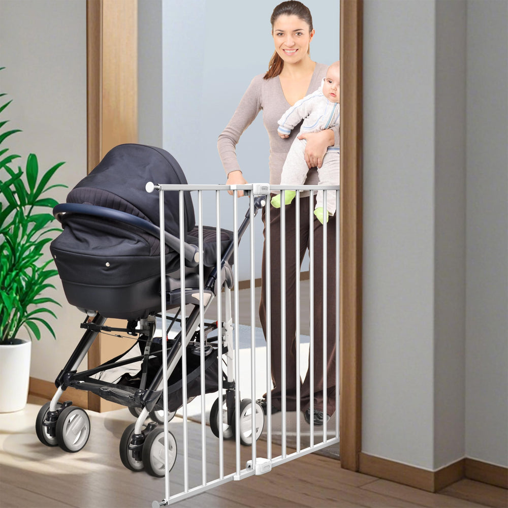 SafeGo walk-through gate with latch offers easy access while keeping children secure
