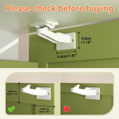 SAFELON invisible cabinet-drawer locks blend with decor while keeping children safe.