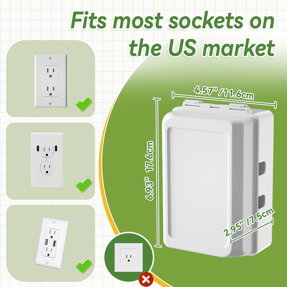 SAFELON outlet box white living room scene in a safe family space