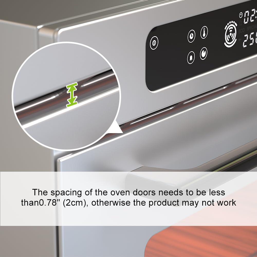 SAFELON oven lock in black color to blend with appliances