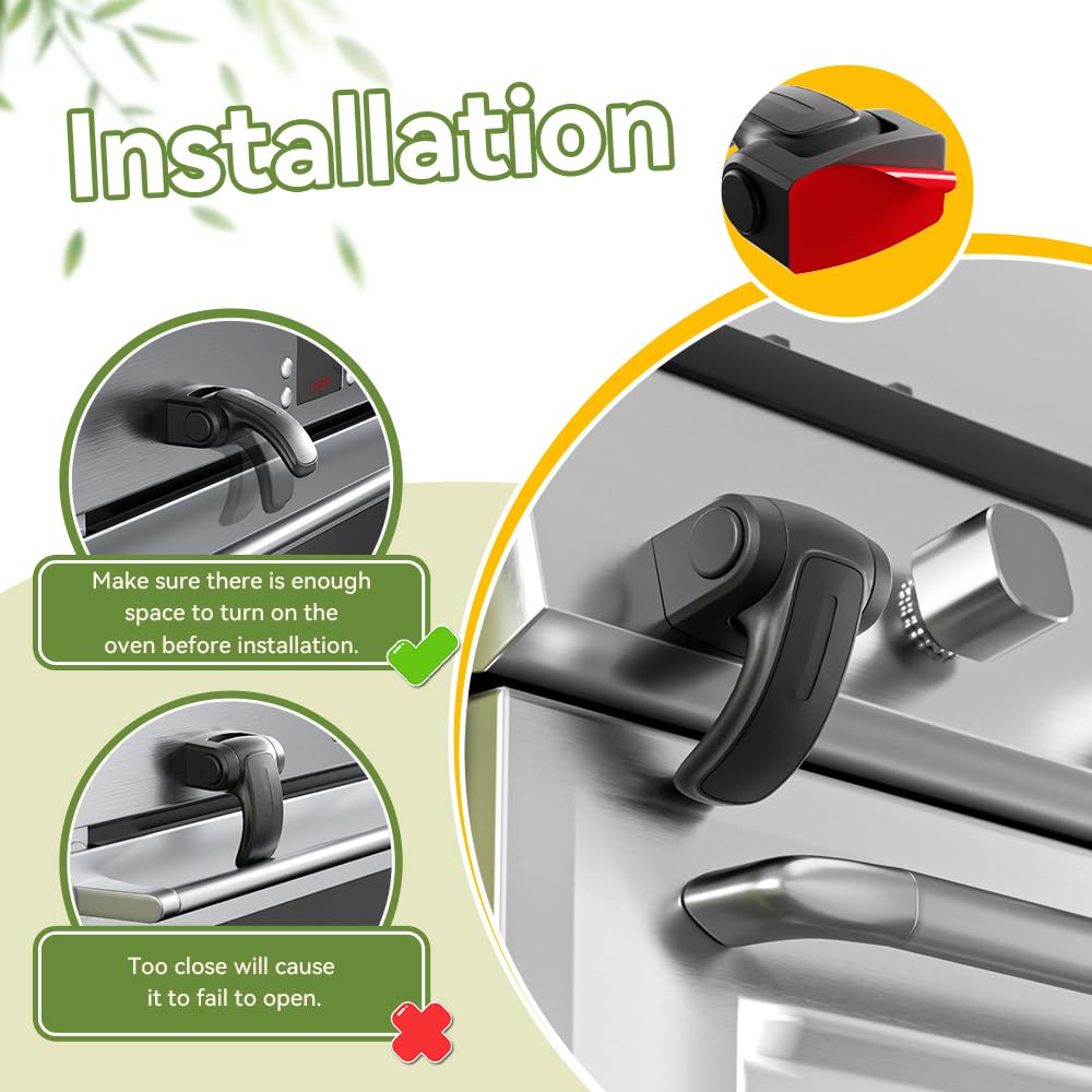 SAFELON oven lock heat-resistant material withstands oven temperatures without damage.
