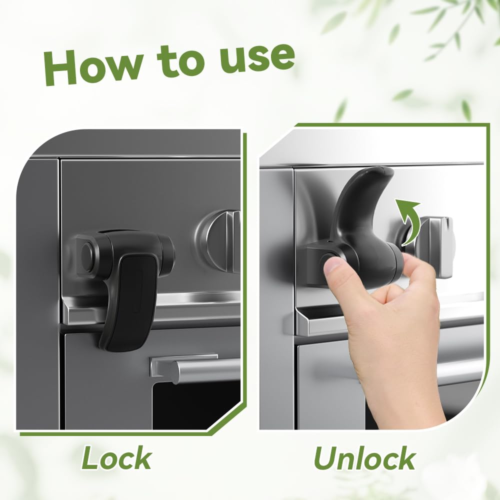 SAFELON oven lock internal gears detail shows stable, reliable locking mechanism.